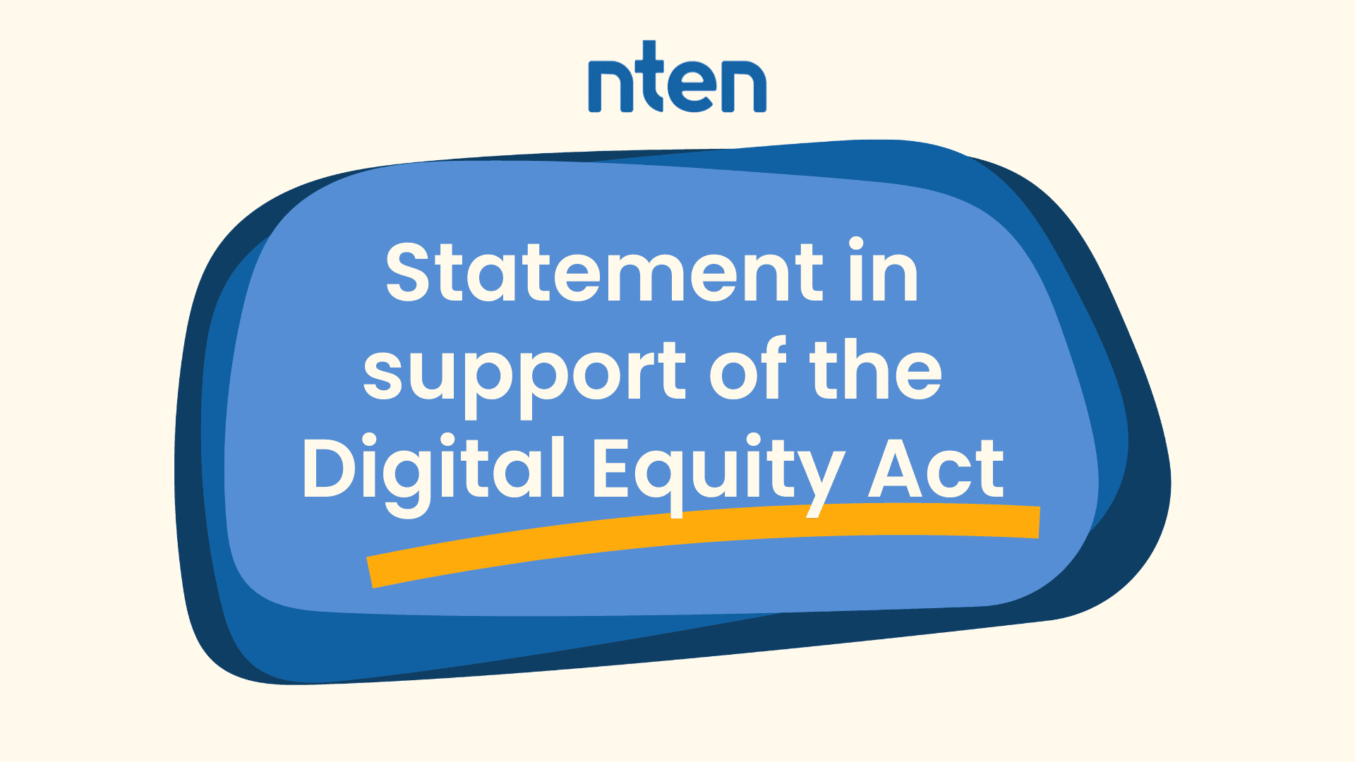Statement is support of the Digital Equity Act - NTEN