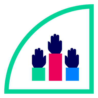 raised hands icon 