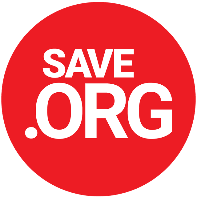 Save.ORG is in white in a red circle