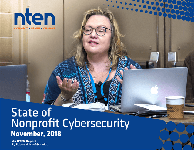 Report front cover: NTEN State of Nonprofit Cybersecurity